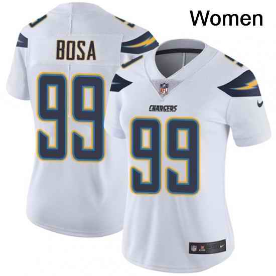 Womens Nike Los Angeles Chargers 99 Joey Bosa White Vapor Untouchable Limited Player NFL Jersey